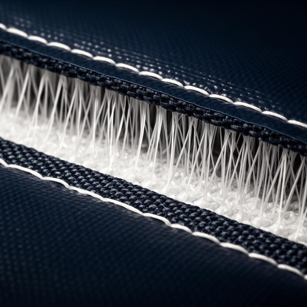 Macro da textura material Drop Stitch